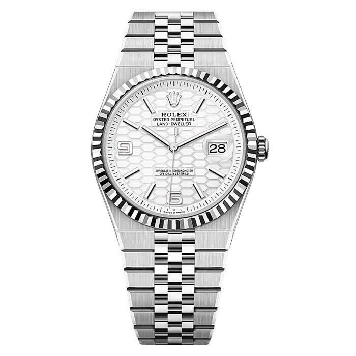 Rolex Land-Dweller Oyster, 40 mm, Oystersteel and white gold